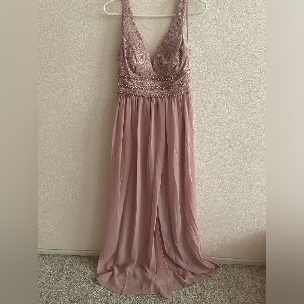 Long Baby Pink Dress
